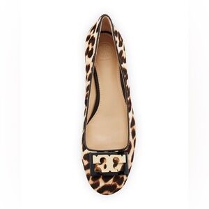SOLD Tory Burch calf-hair logo shoes